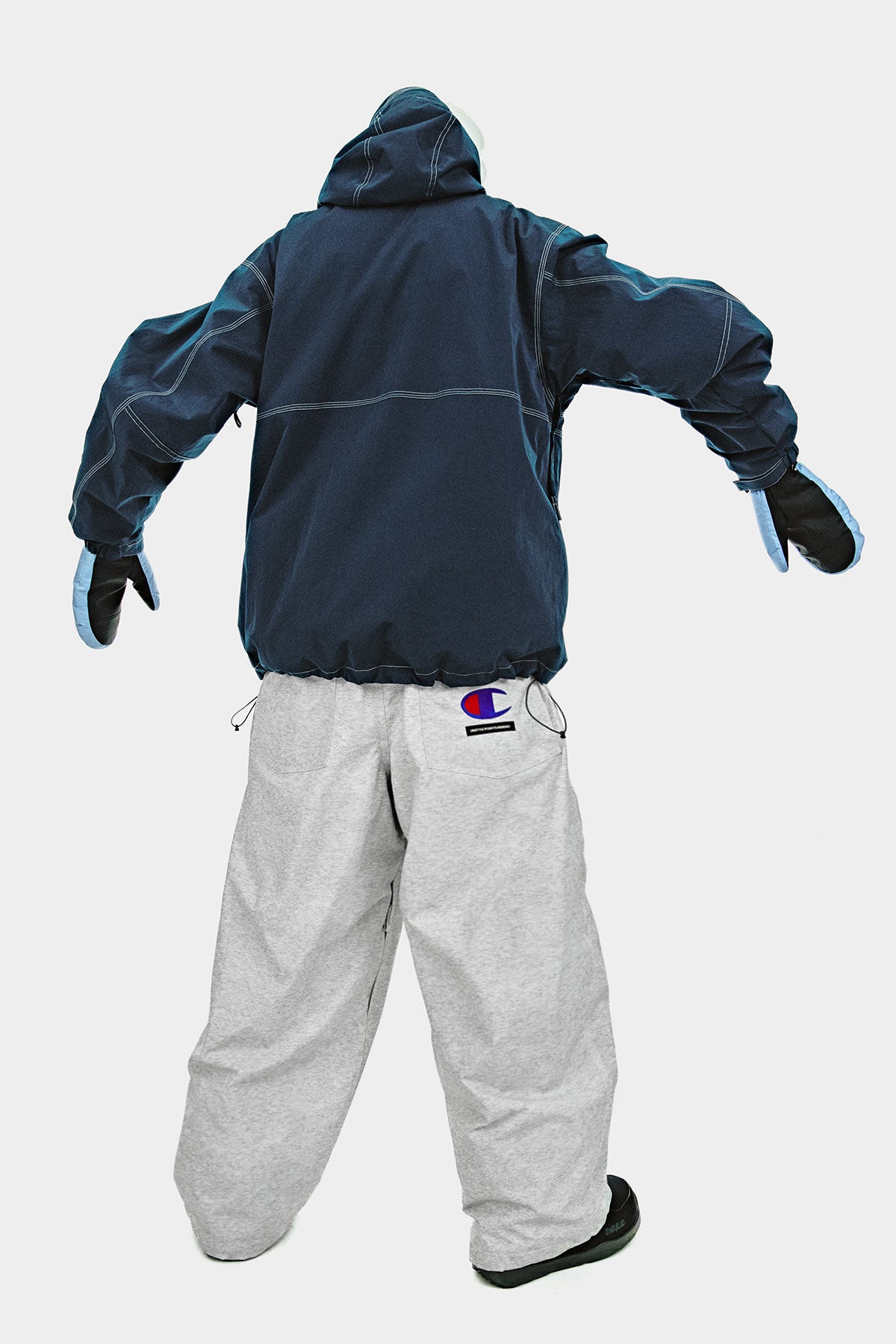 [CHAMPION x DIMITO] C-LOGO BASIC PANTS (WIDE FIT LV.2) SILVER GREY (Available date : 26.10.12)