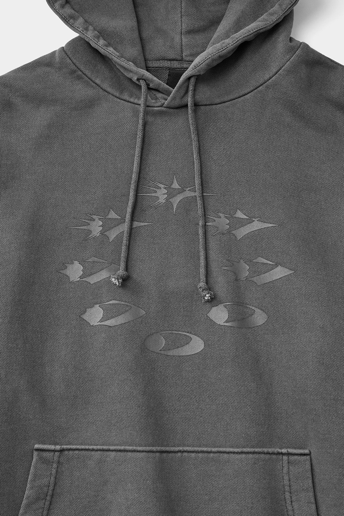 D-AXIS CYCLE GD HOODIE WASHED CHARCOAL