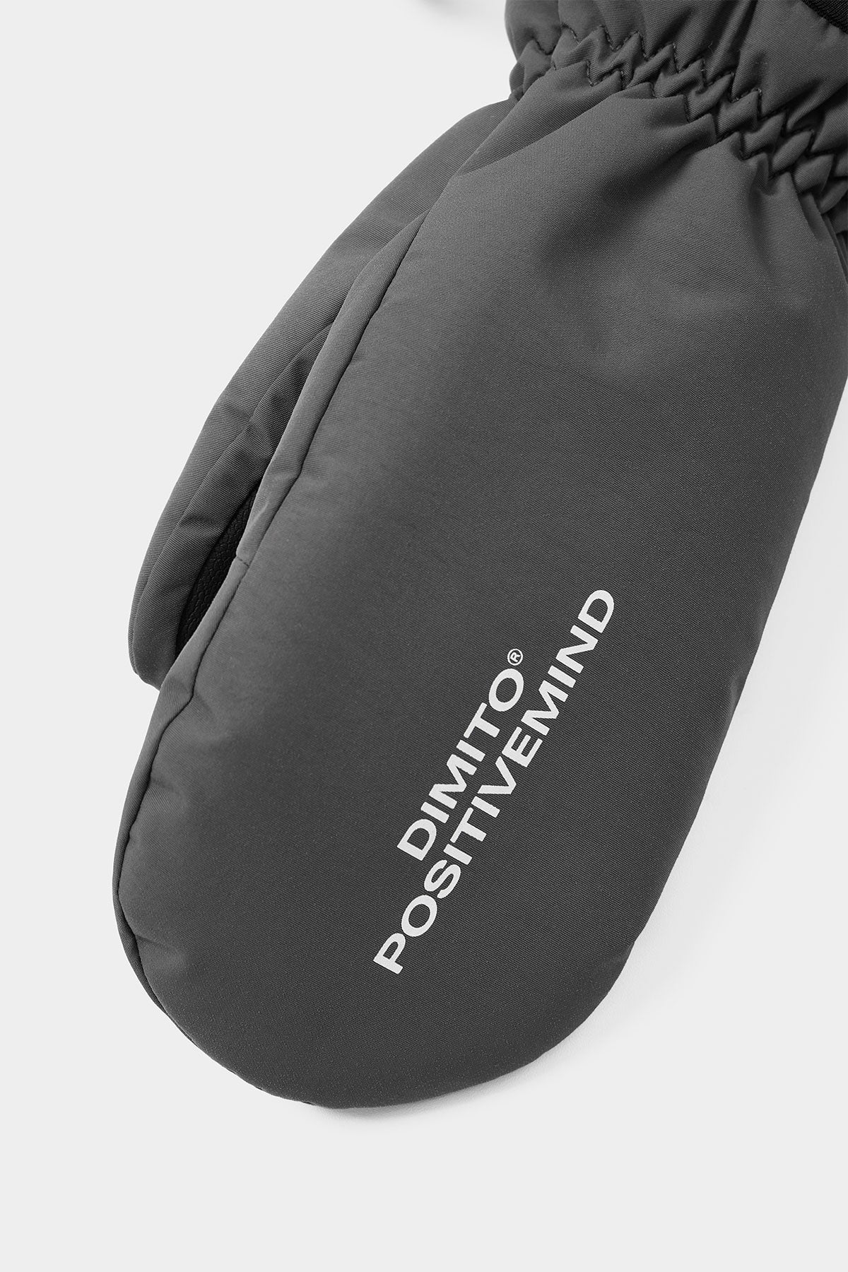BASIC LOGO MITTEN CHARCOAL