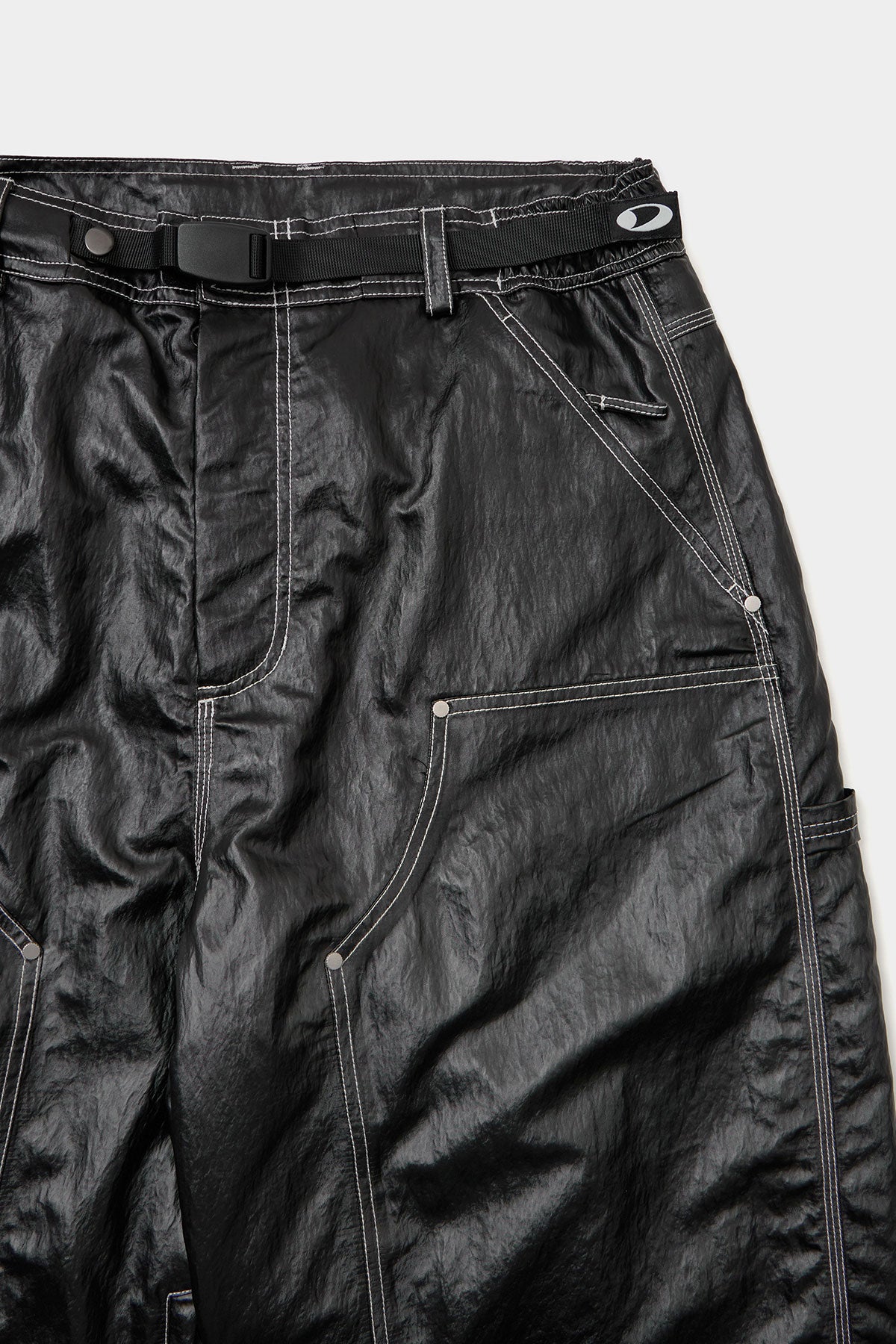 COATED DOUBLE KNEE PANTS (WIDE FIT LV.2) BLACK (Delivery start : 26.09.09)