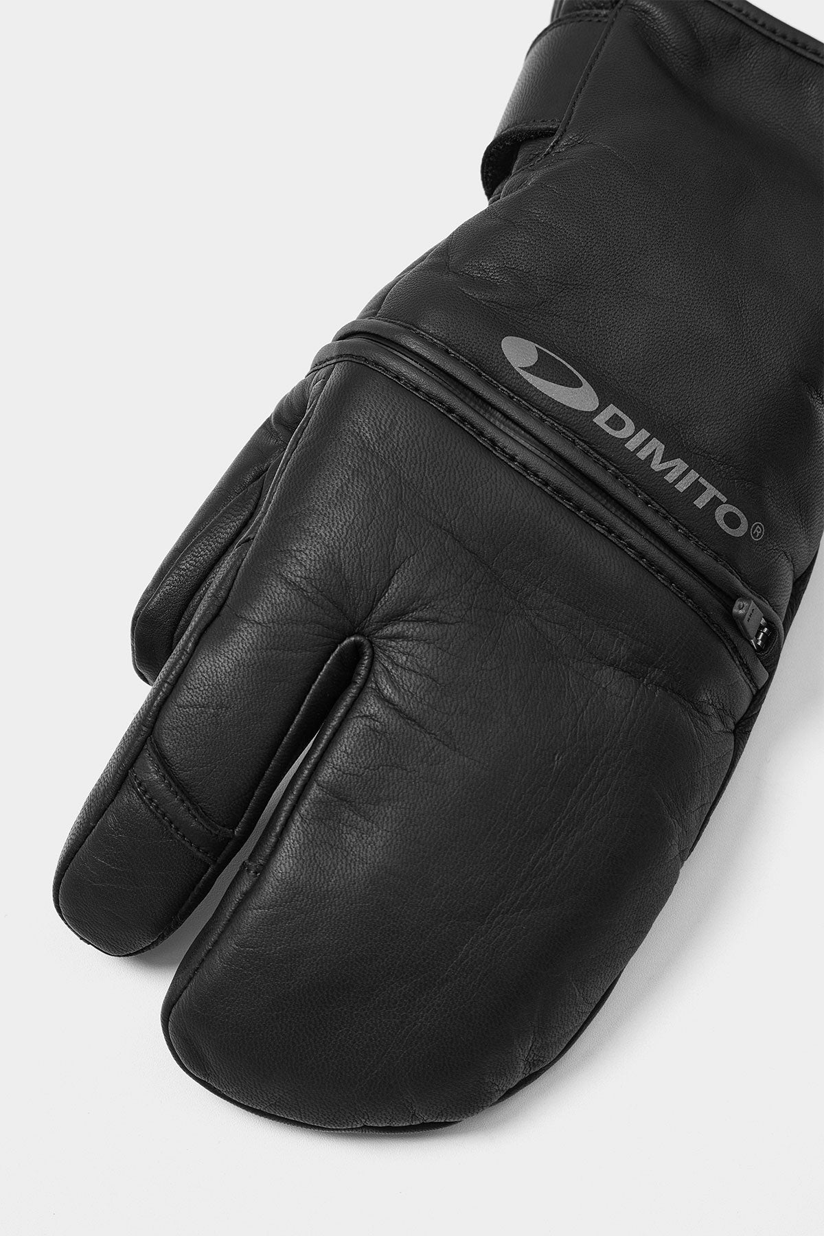 EASY OPEN IF LEATHER MITTEN BLACK