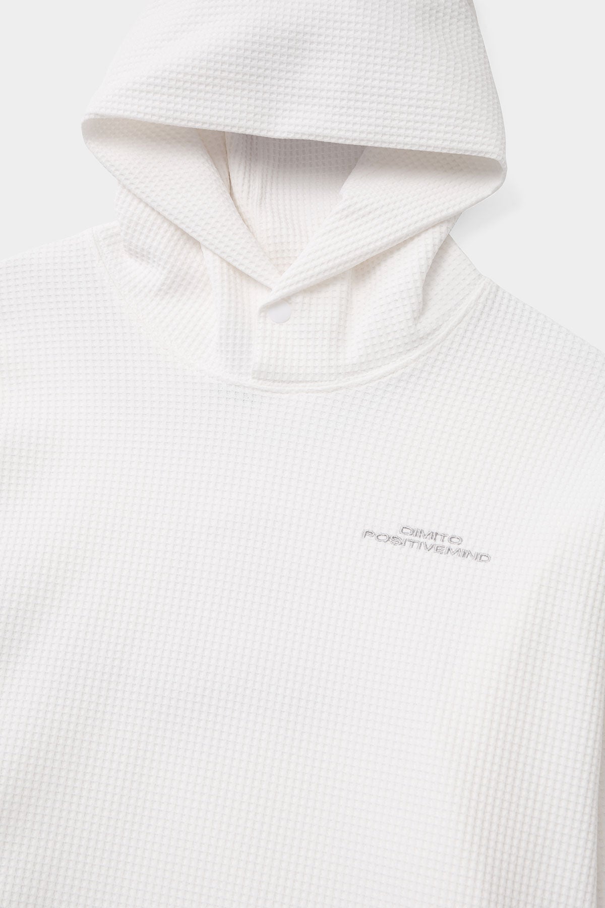LW WAFFLE HOODIE WHITE