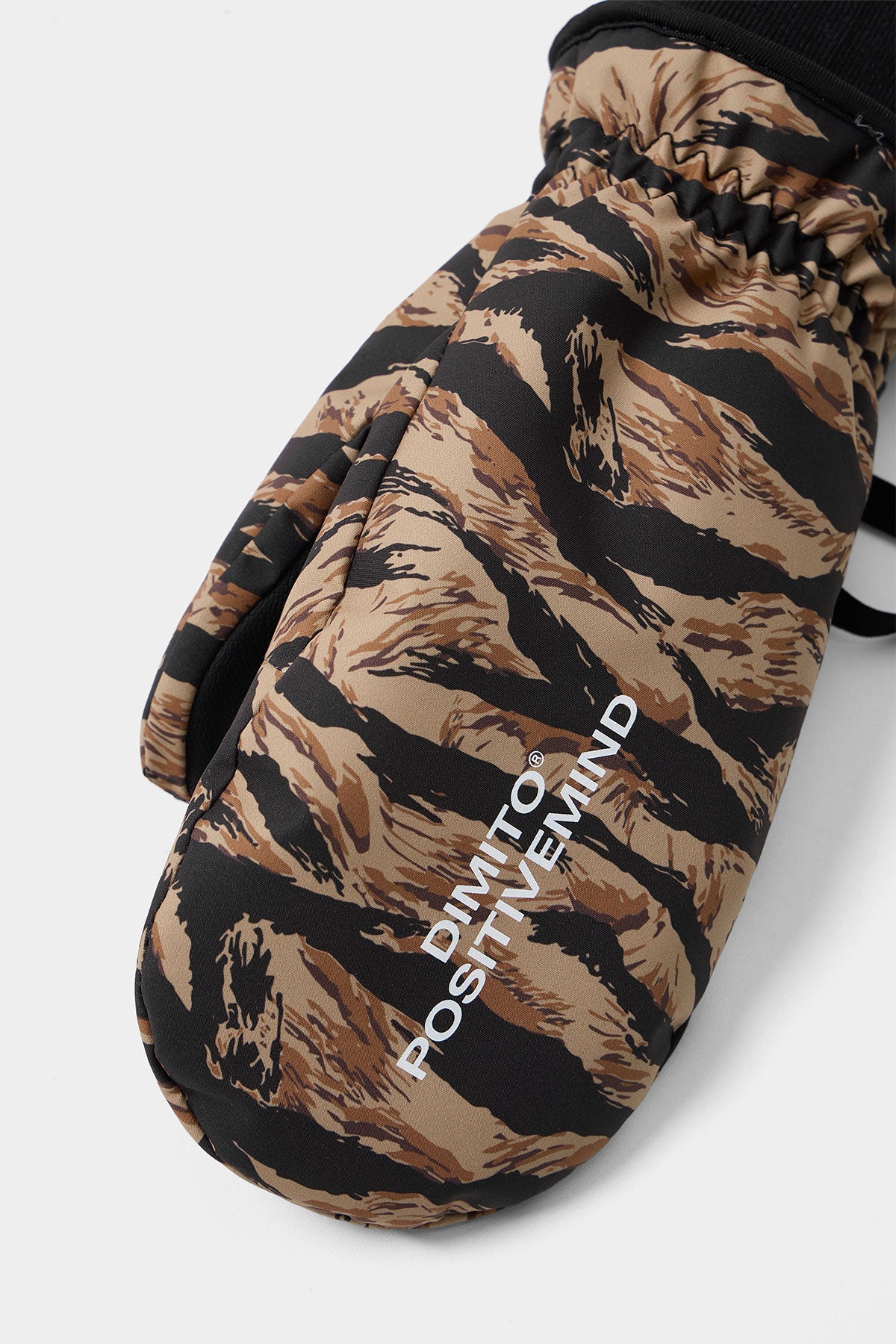PATTERN MITTEN TIGER BROWN