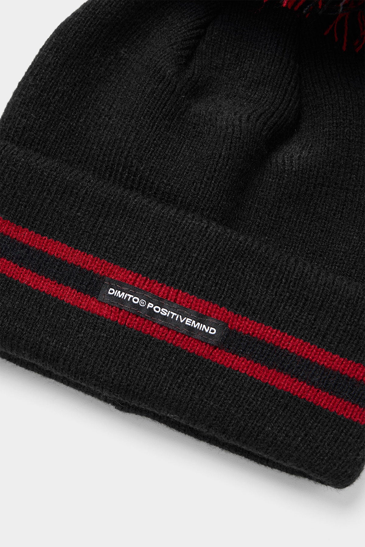 POM-POM BEANIE BLACK