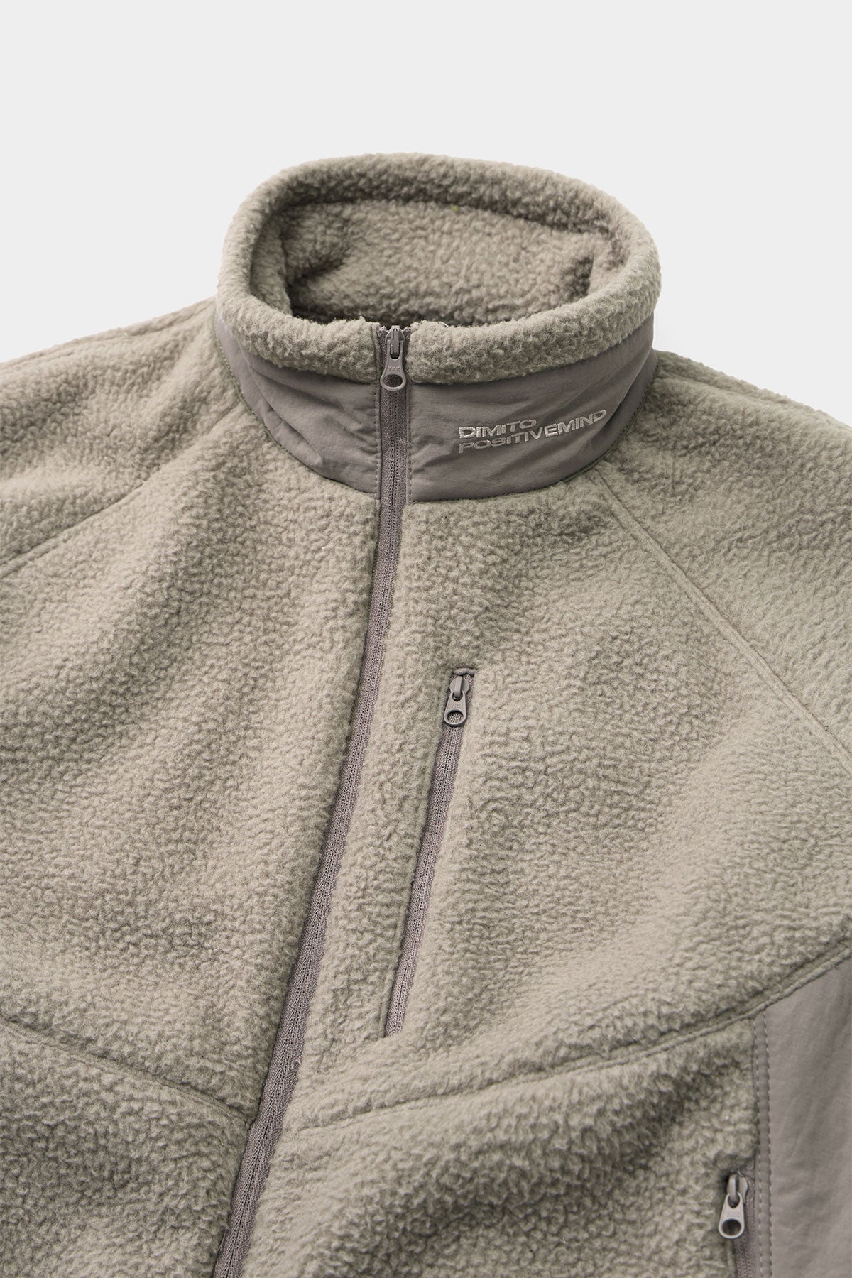 PUFF FLEECE ZIP-UP TAN