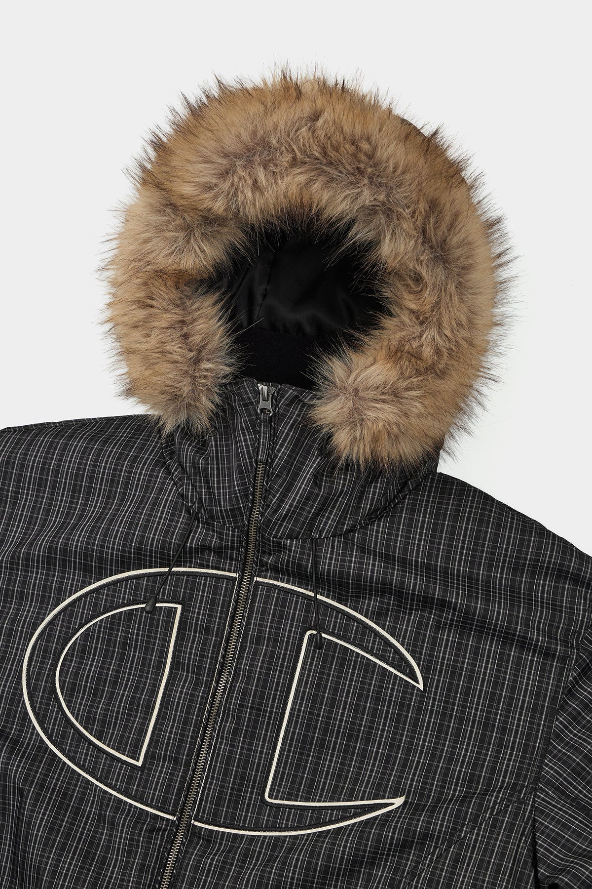 [CHAMPION x DIMITO] GIANT C-LOGO BOMBER JACKET MONO CHECK (Available date : 26.10.12)