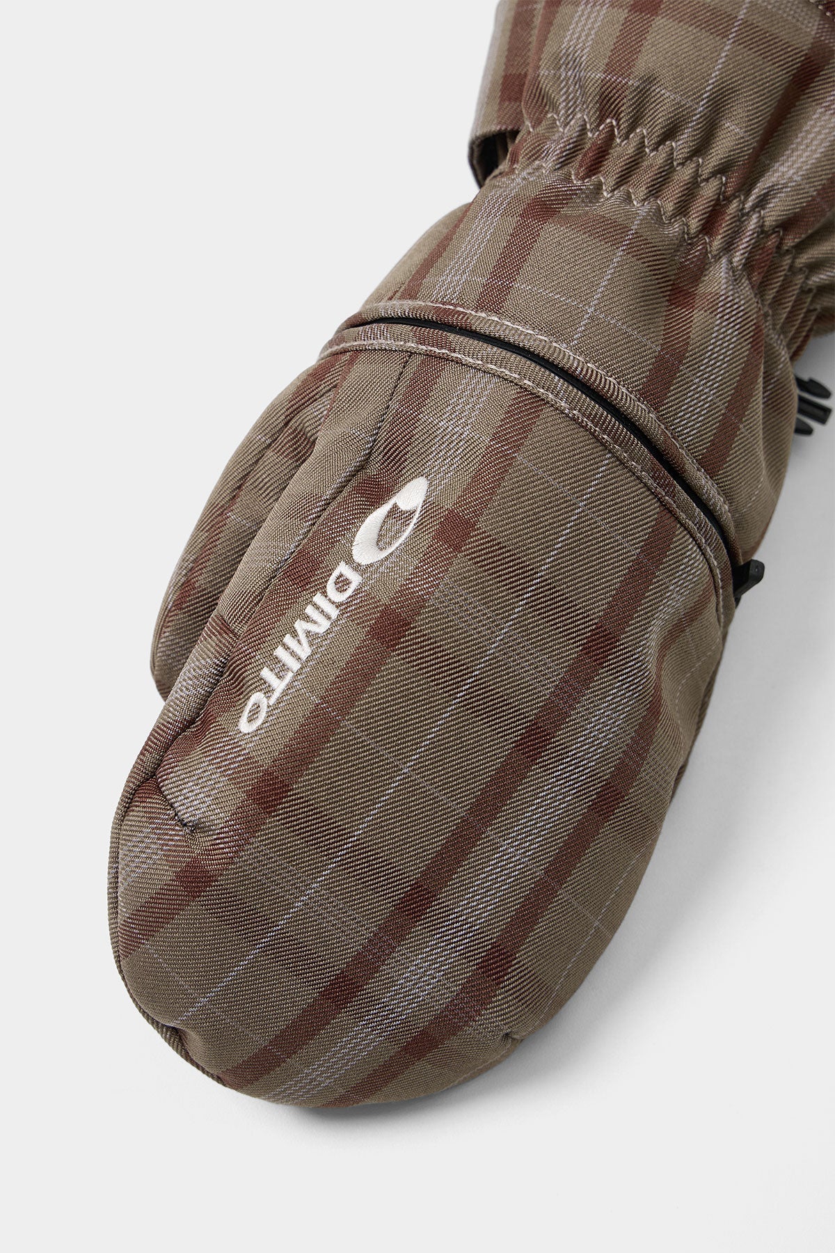 CHECKER EASY OPEN MITTEN BROWN CHECK