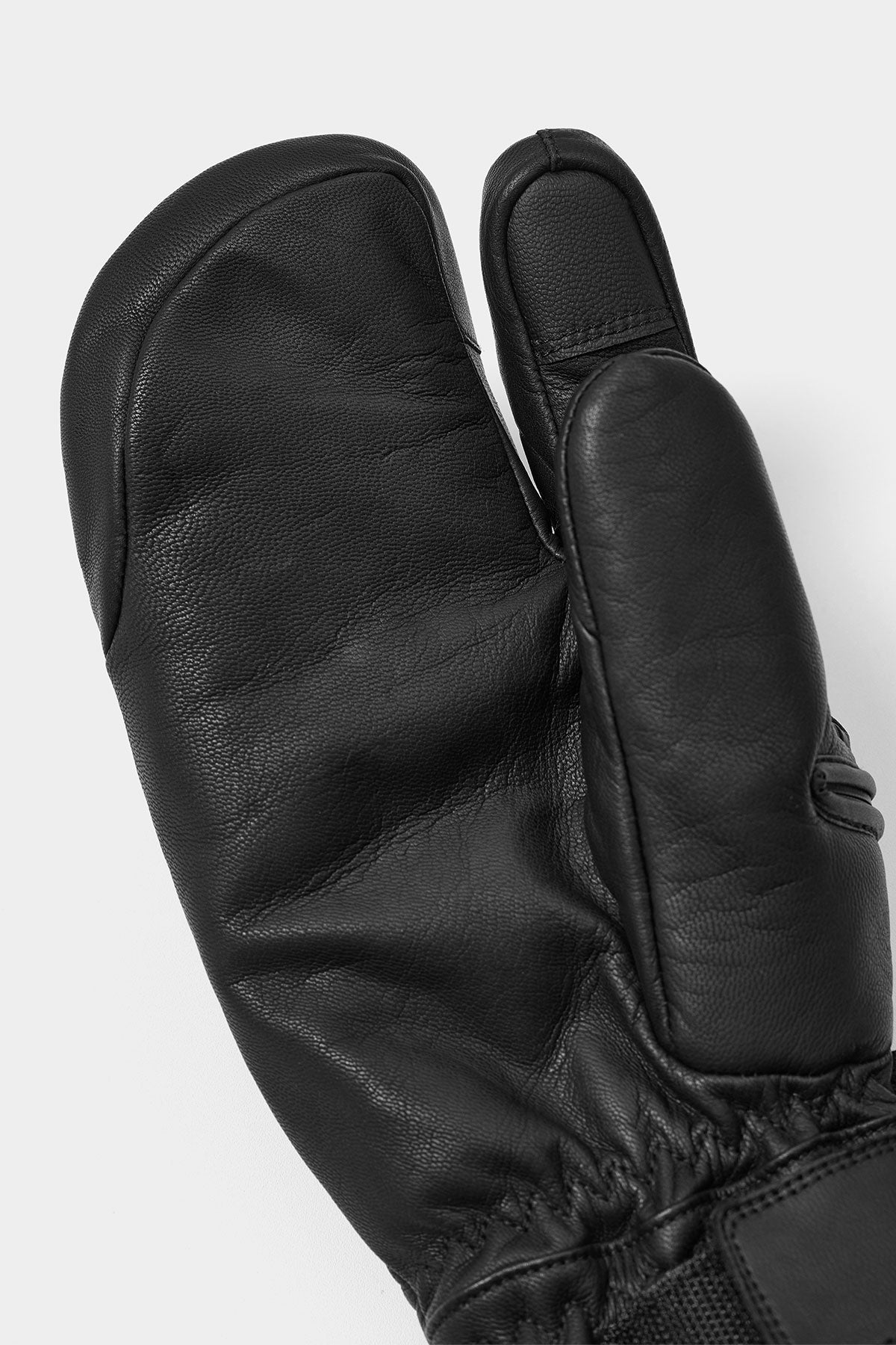 EASY OPEN IF LEATHER MITTEN BLACK