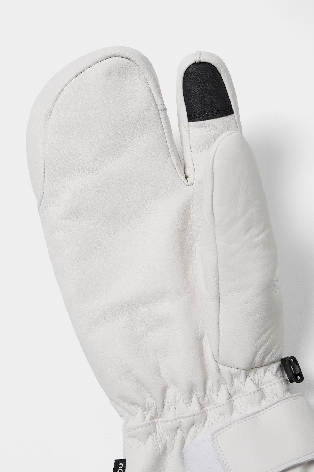 EASY OPEN IF LEATHER MITTEN WHITE