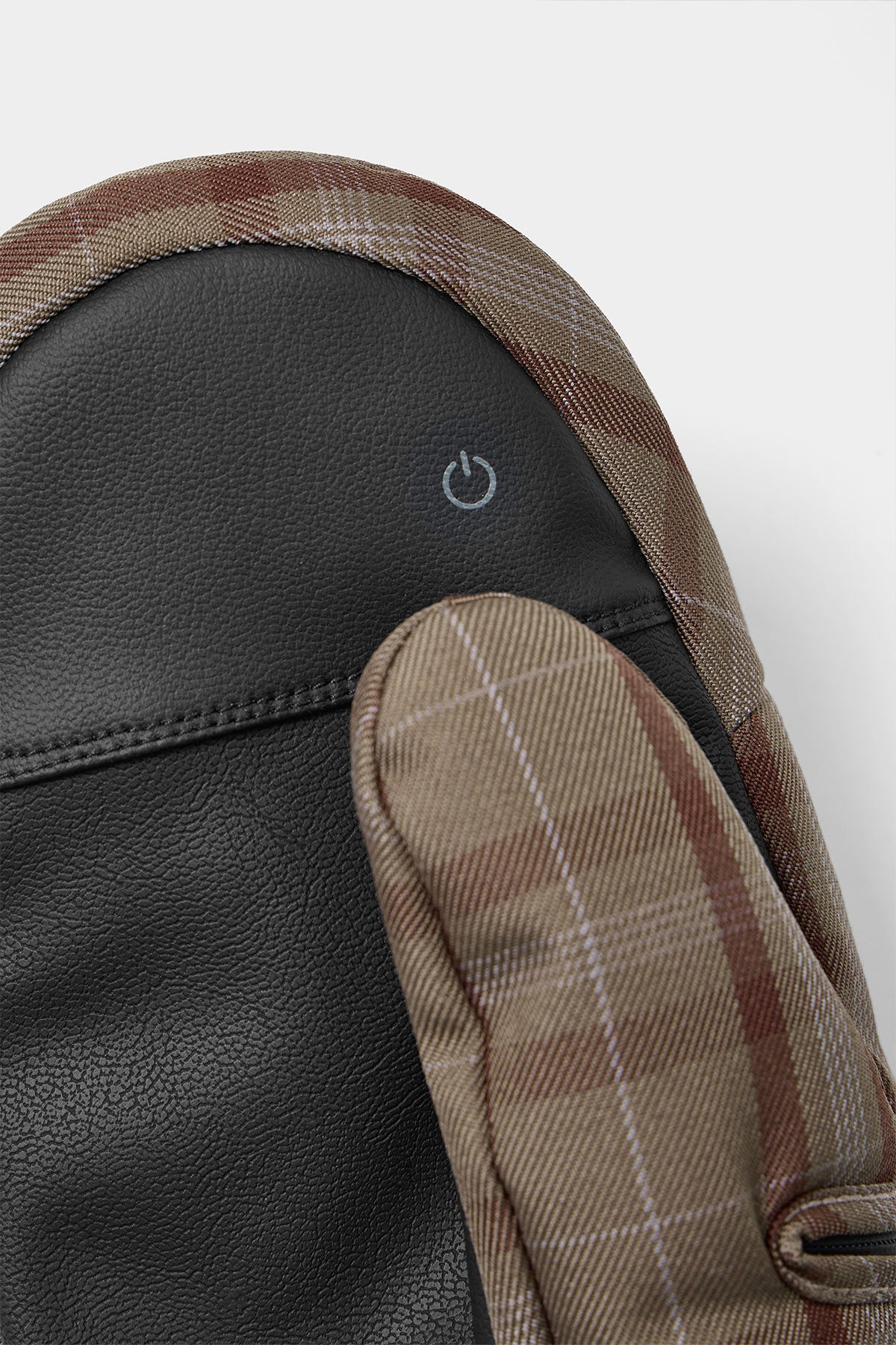 CHECKER EASY OPEN MITTEN BROWN CHECK