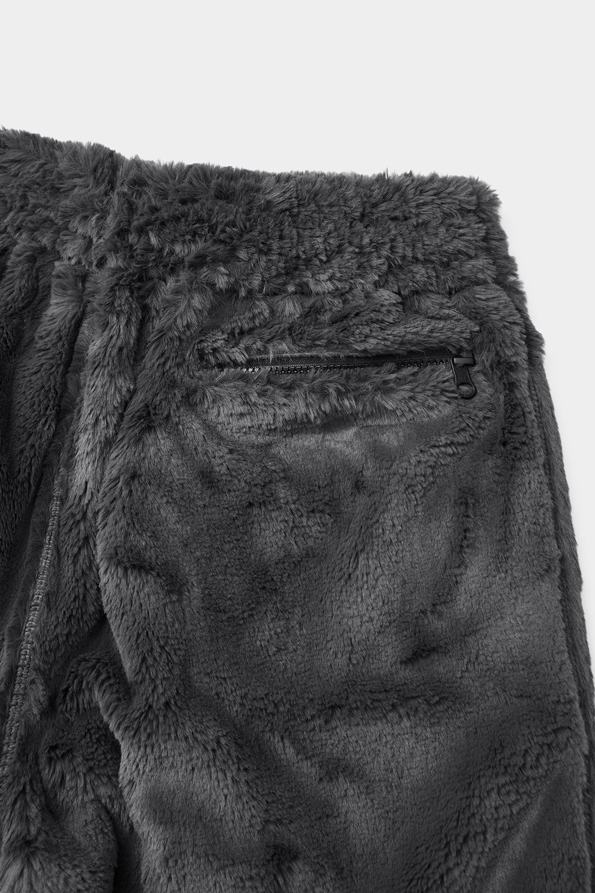 FAUX FUR PANTS COOL GREY
