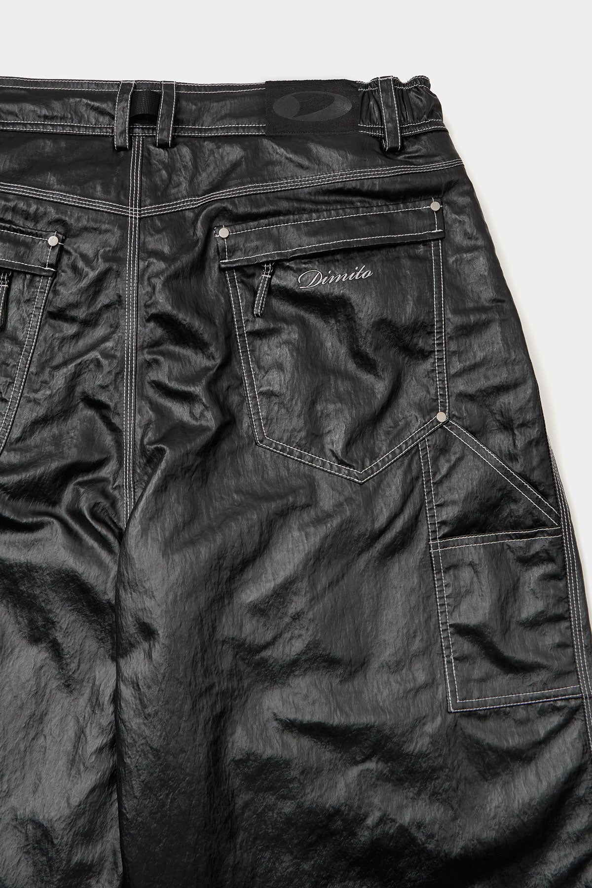 COATED DOUBLE KNEE PANTS (WIDE FIT LV.2) BLACK (Delivery start : 26.09.09)