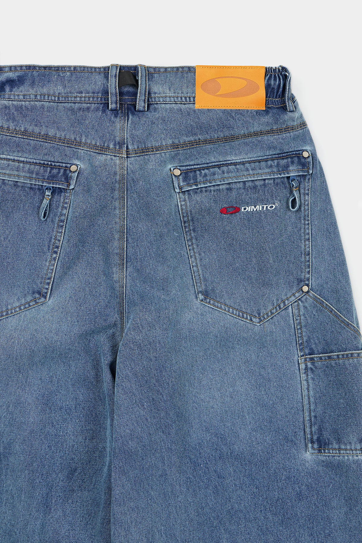 DENIM DOUBLE KNEE PANTS (WIDE FIT LV.2) PW BLUE (Delivery start : 26.09.09)