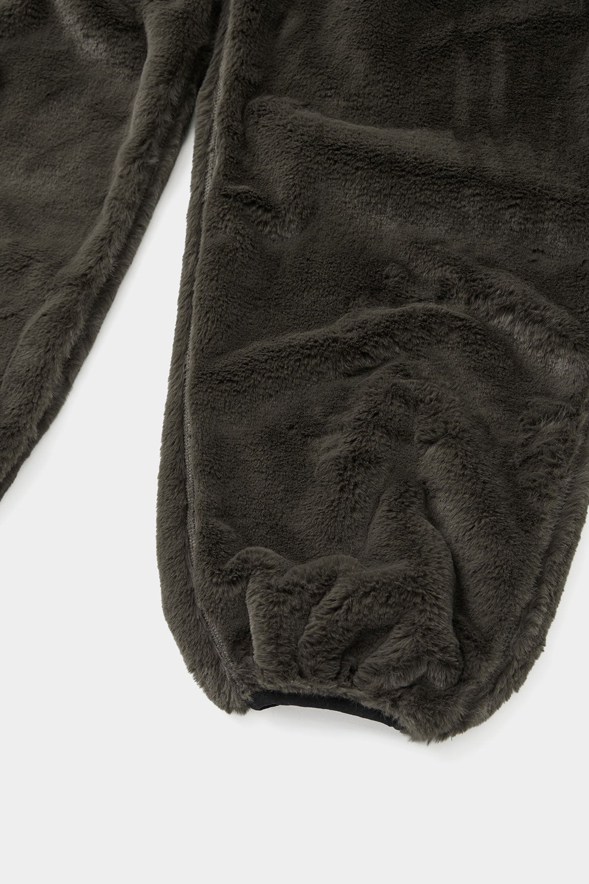 FAUX FUR PANTS DEEP KHAKI