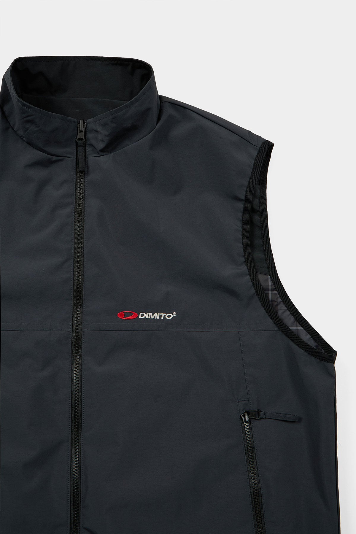 REVERSIBLE WIND VEST WINE CHECK (Delivery start : 26.09.09)