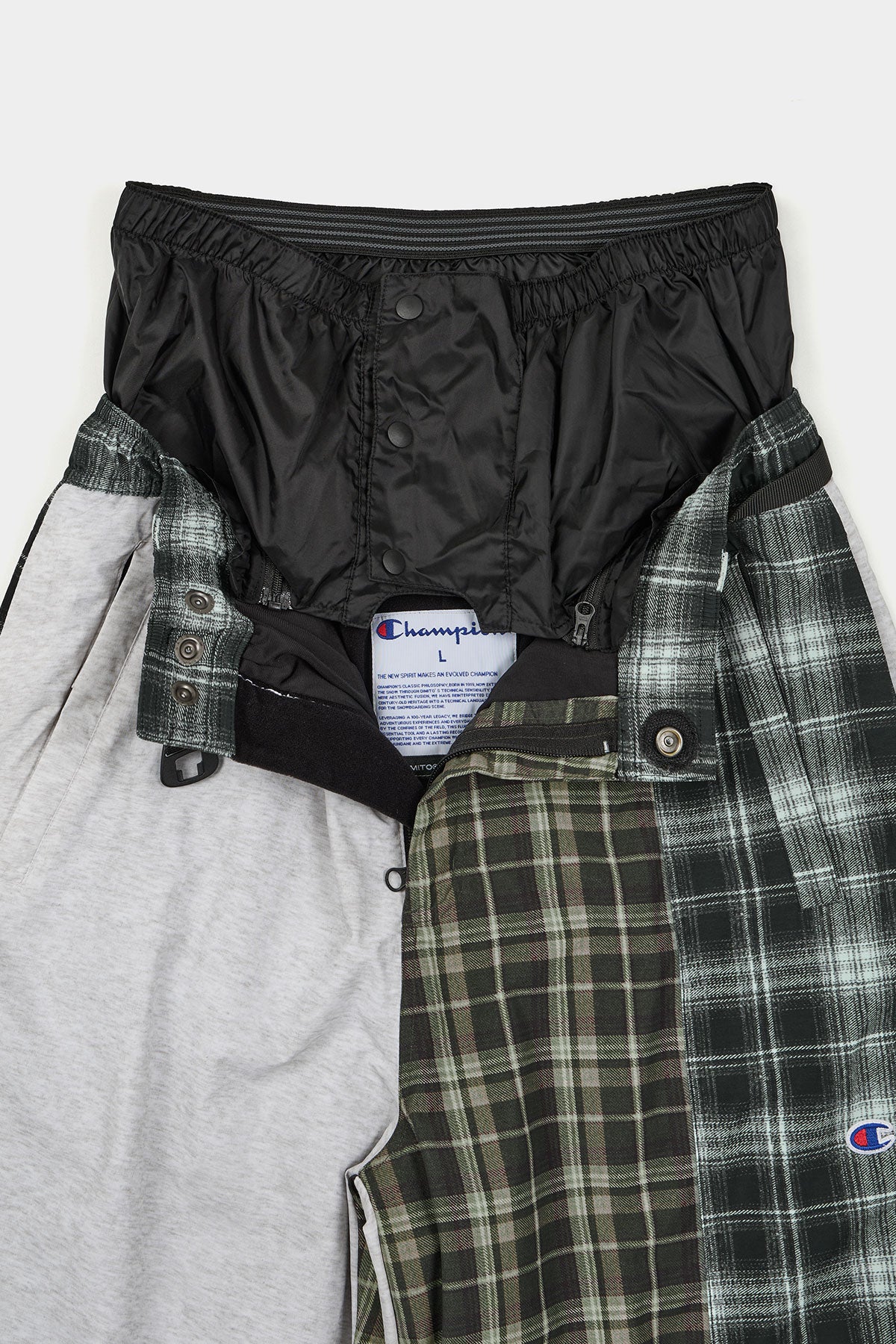 [CHAMPION x DIMITO] C-LOGO COLLEGE PATCHWORK PANTS (WIDE FIT LV.2) ARCHIVE MIX (Available date : 26.10.12)