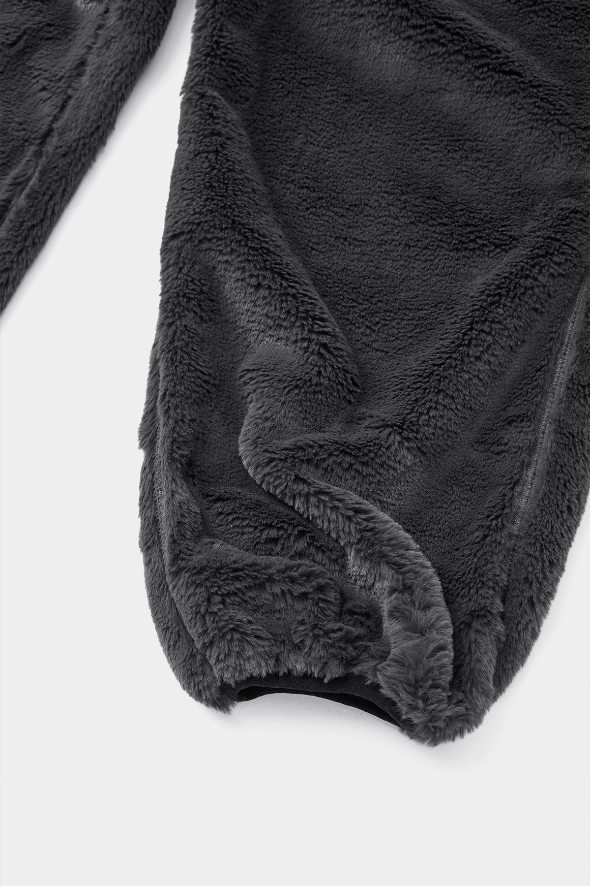 FAUX FUR PANTS COOL GREY