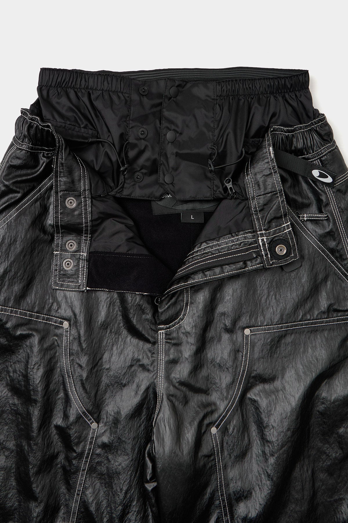 COATED DOUBLE KNEE PANTS (WIDE FIT LV.2) BLACK (Delivery start : 26.09.09)