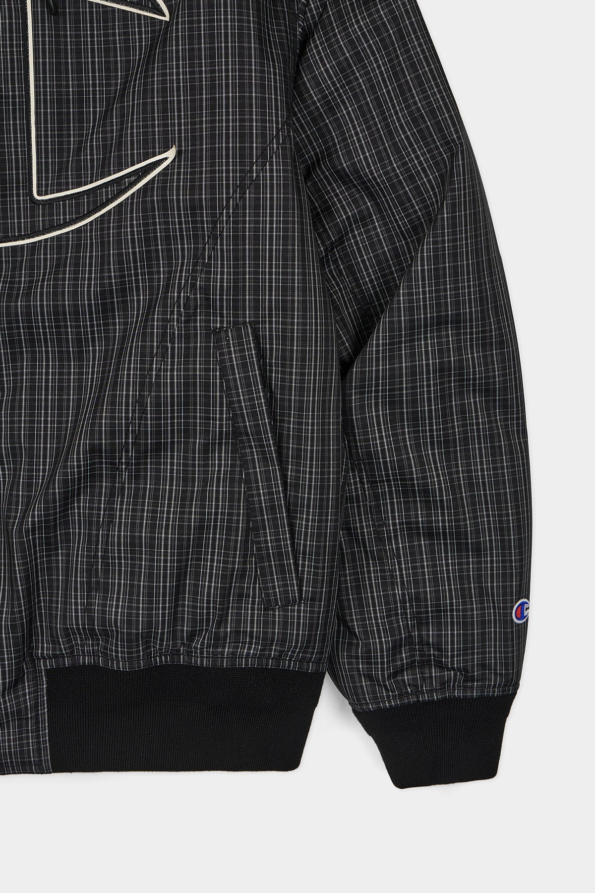 [CHAMPION x DIMITO] GIANT C-LOGO BOMBER JACKET MONO CHECK (Available date : 26.10.12)