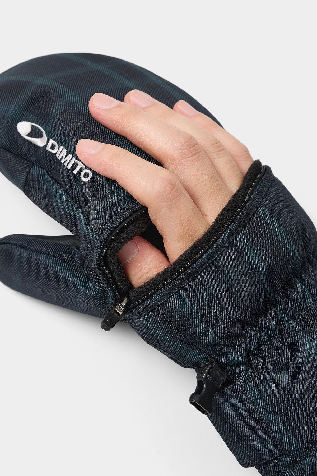 CHECKER EASY OPEN MITTEN NAVY CHECK