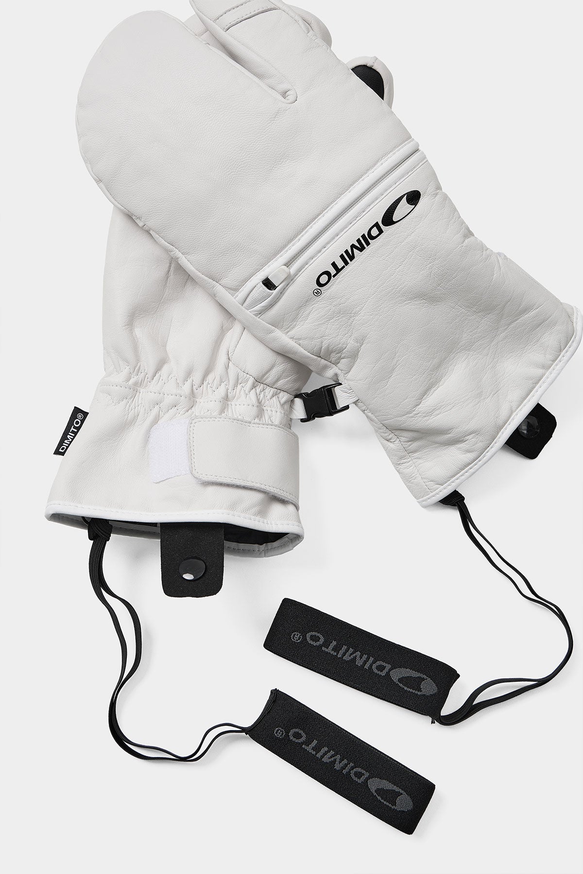 EASY OPEN IF LEATHER MITTEN WHITE