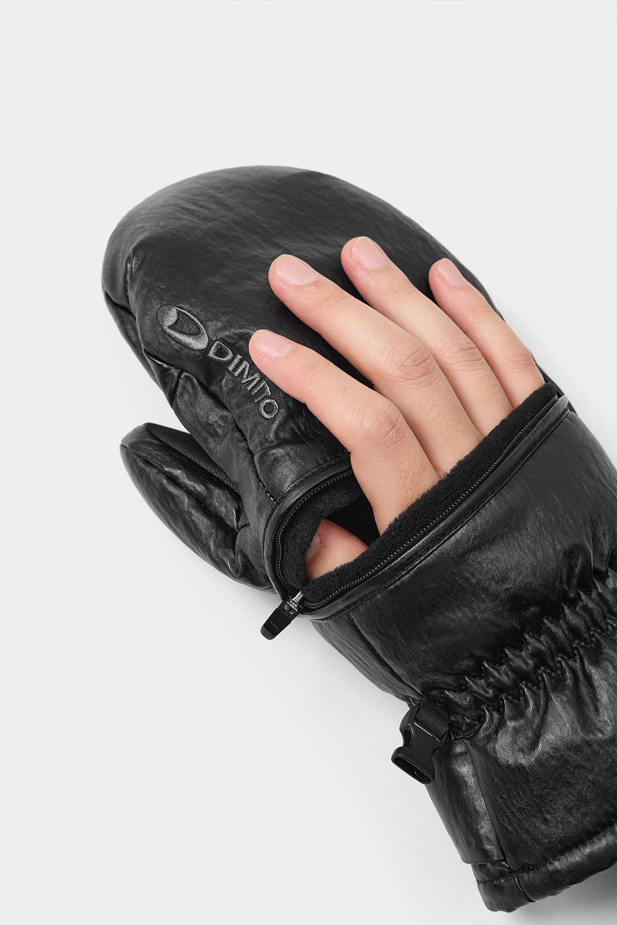 26 EASY OPEN MITTEN COATED BLACK