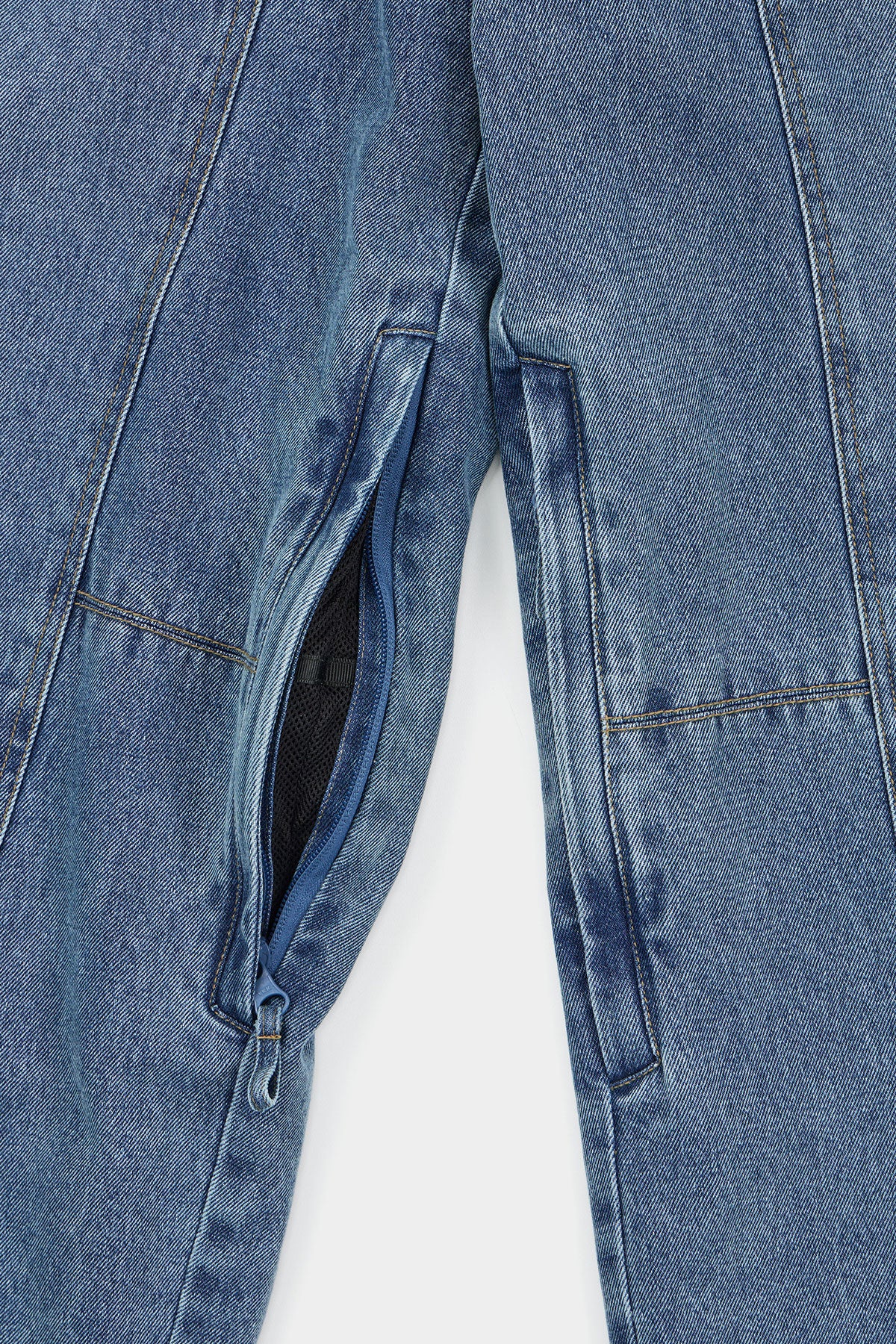 DENIM DOUBLE KNEE PANTS (WIDE FIT LV.2) PW GREY (Delivery start : 26.09.09)