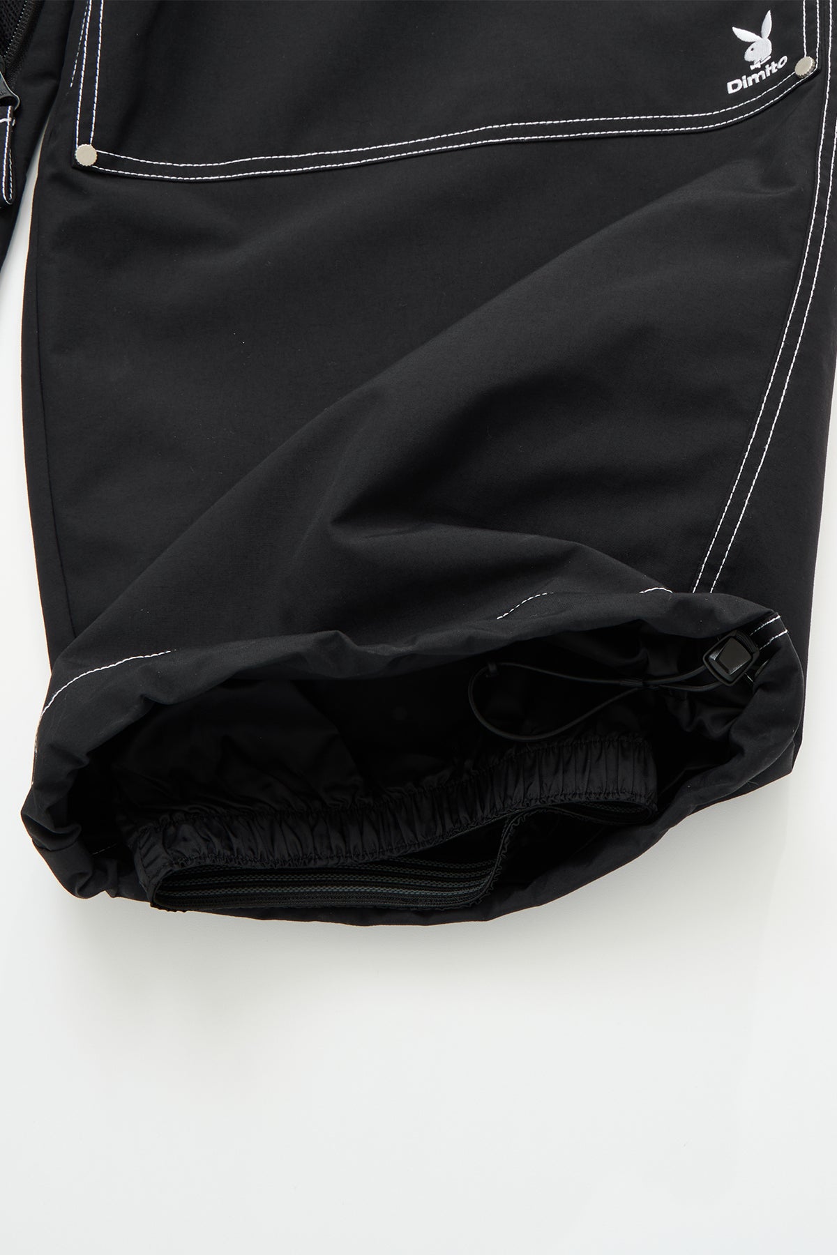 [PLAYBOY x DIMITO] DOUBLE KNEE PANTS (WIDE FIT LV.2) DARK RED