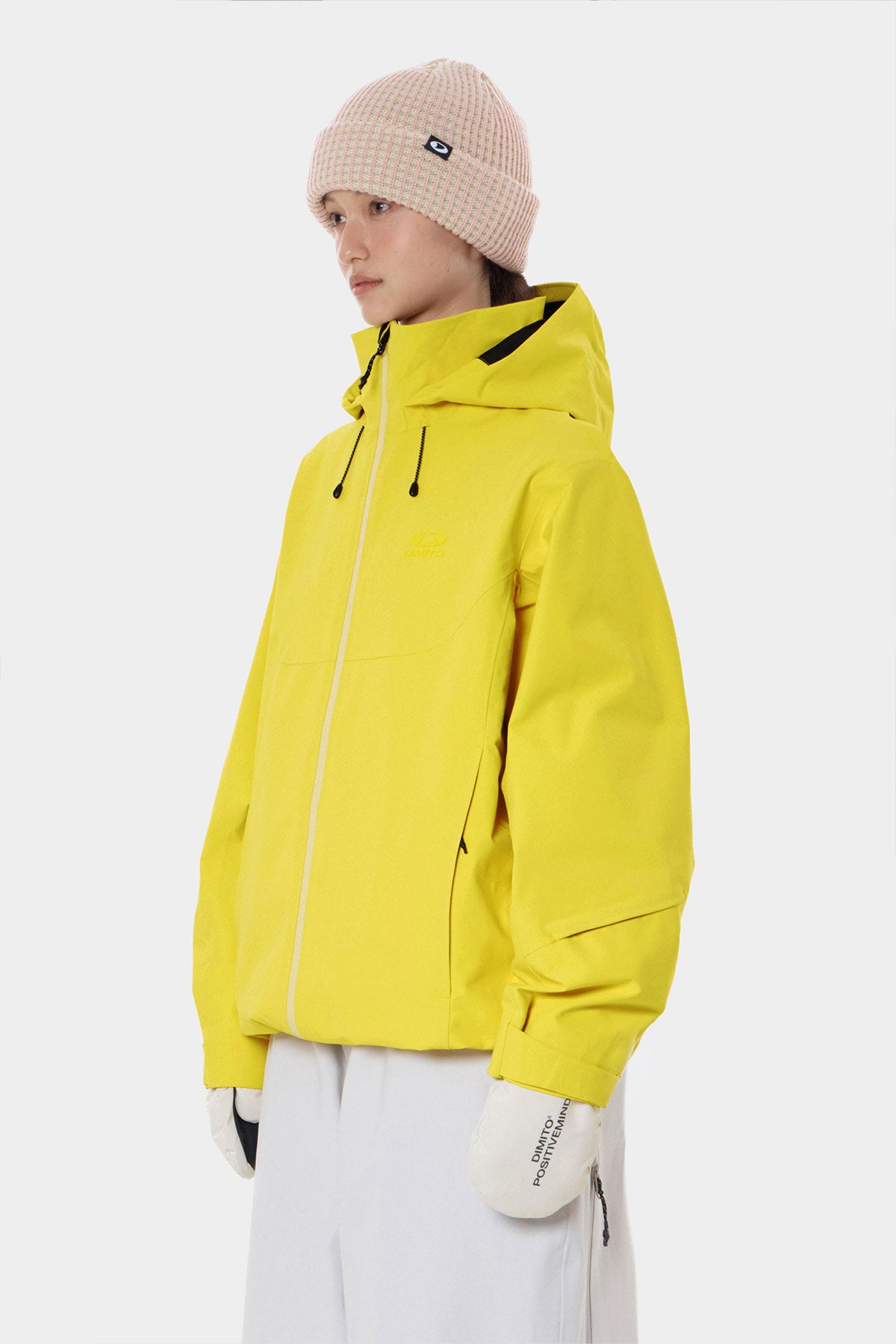 BASIC LOGO MITTEN OFF WHITE
