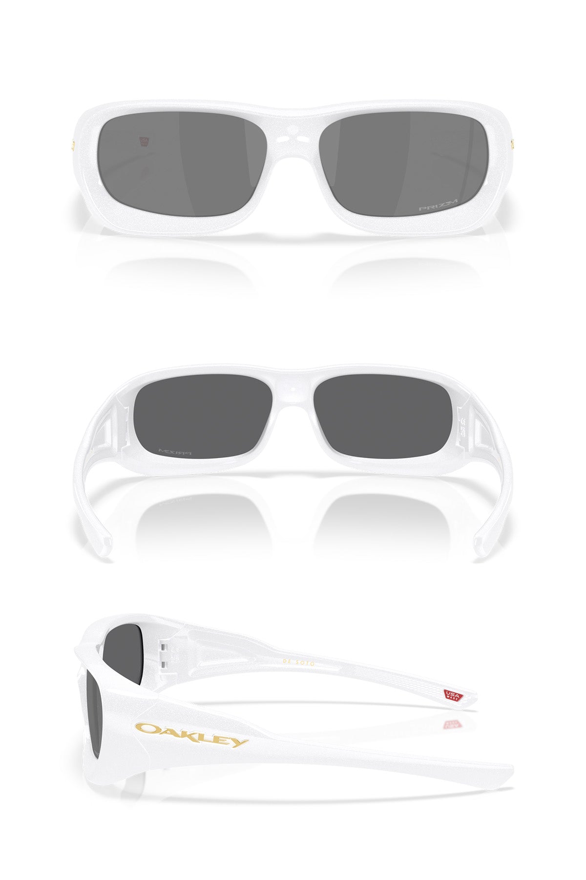 OAKLEY ONE-SIZE [OAKLEY] DE SOTO / PEARL WHITE / PRIZM BLACK LENS