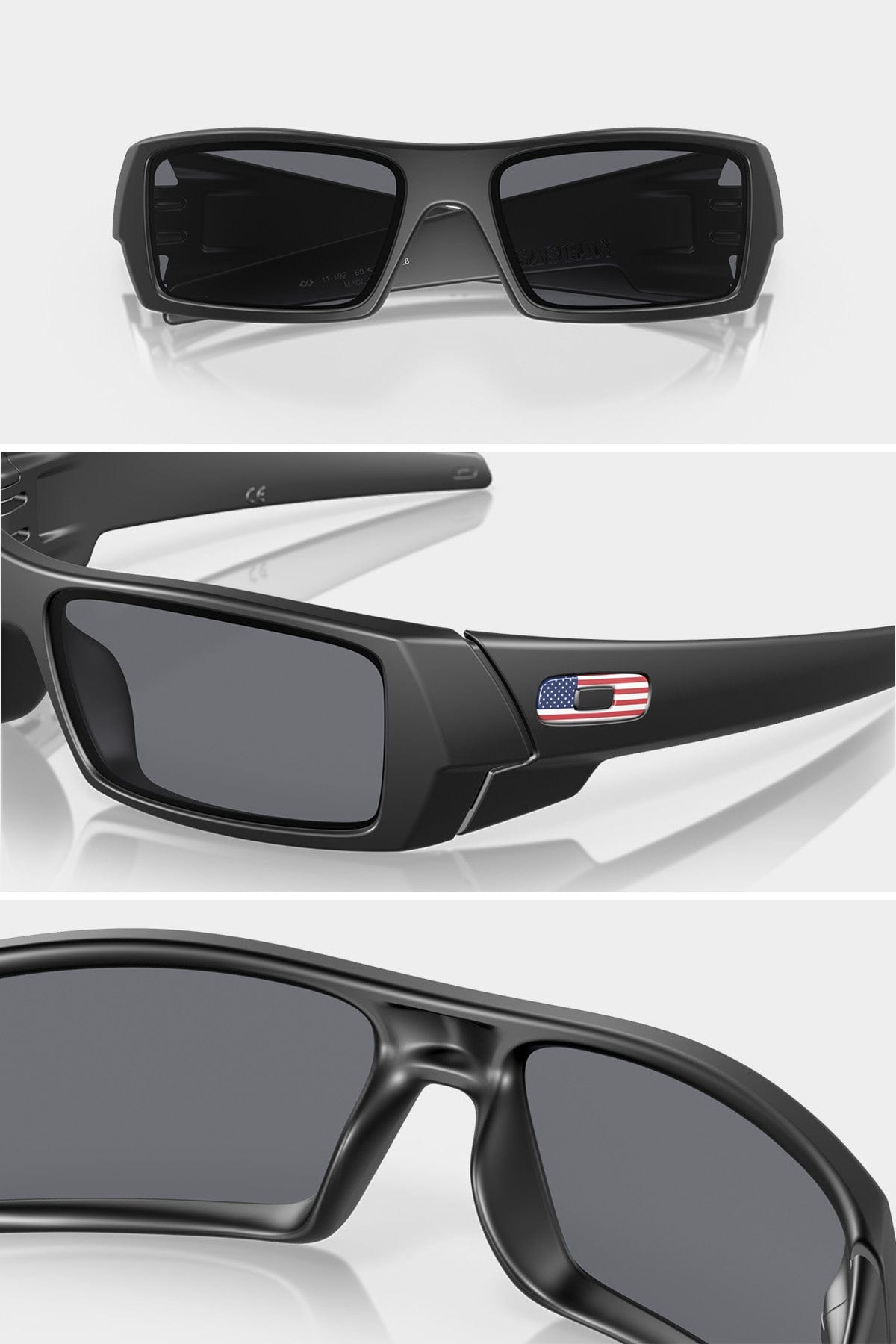 OAKLEY ONE-SIZE [OAKLEY] GASCAN / MATTE BLACK US FLAG / GREY LENS