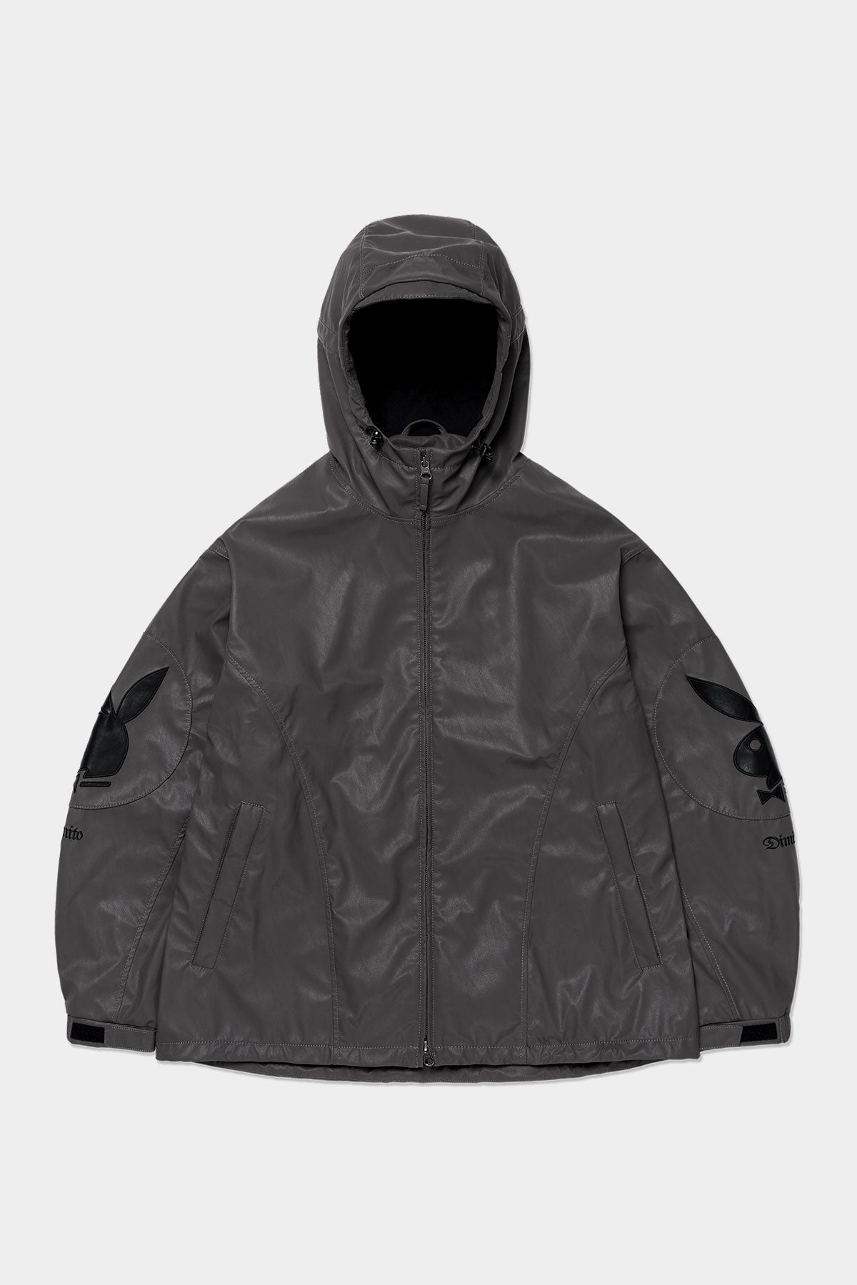 [PLAYBOY x DIMITO] BUNNY FAUX LEATHER JACKET RABBIT