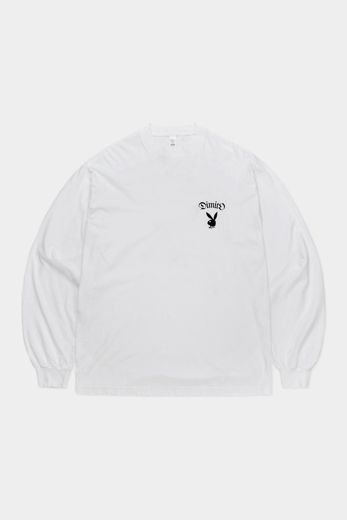 [PLAYBOY x DIMITO] BUNNY GRAPHIC LSV GD 6.5OZ TEE WHITE