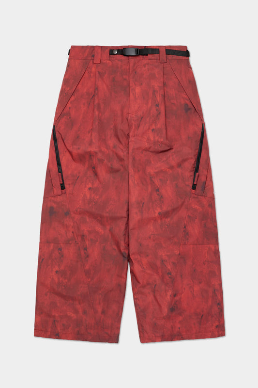 GIANT CARGO PANTS (WIDE FIT LV.2) MARBLE RED