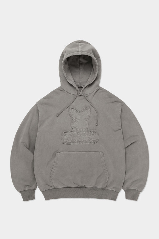 [PLAYBOY x DIMITO] BUNNY HOODIE WASHED GREY
