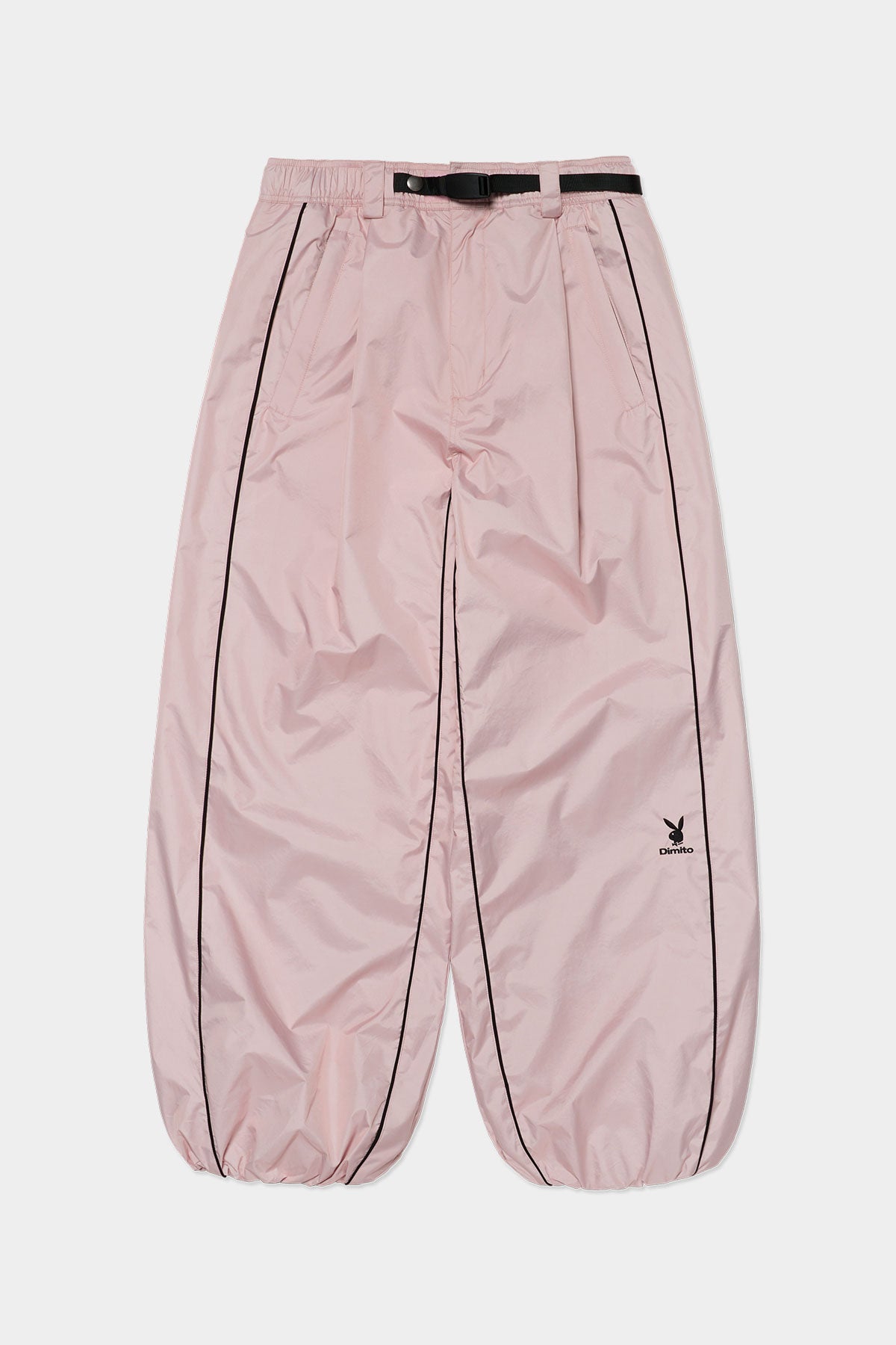 [PLAYBOY x DIMITO] PIPING BANDED PANTS (WIDE FIT LV.2) BABY PINK (Available on 25.09.30)
