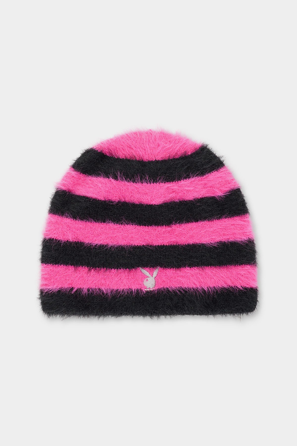 [PLAYBOY x DIMITO] MOHAIR BEANIE STRIPE PINK