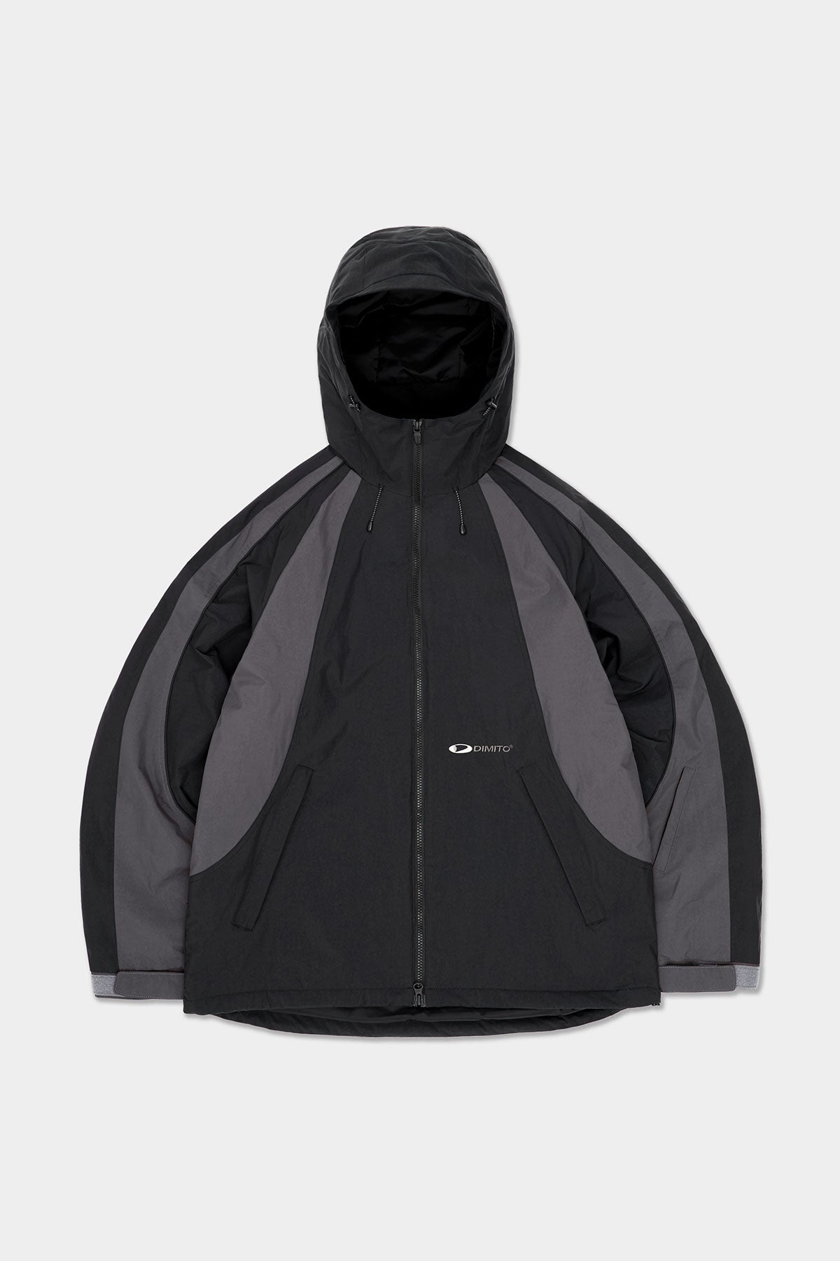 WAVE PADDED JACKET MID BLACK
