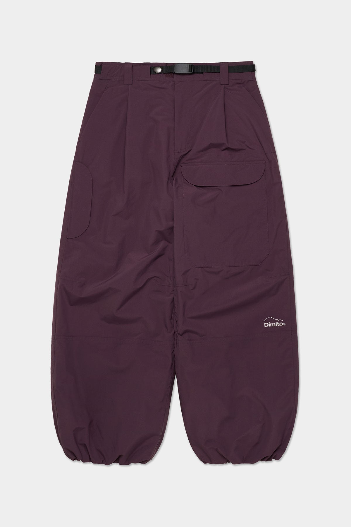 DECK WIDE BANDED PANTS (WIDE FIT LV.2) WINE