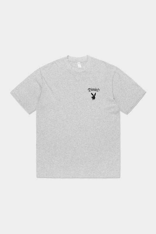 [PLAYBOY x DIMITO] BUNNY GRAPHIC SSV GD 6.5OZ TEE ASH