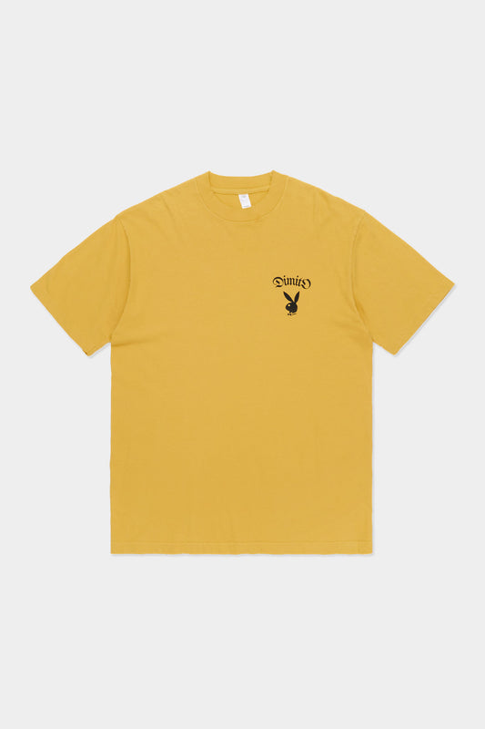 [PLAYBOY x DIMITO] BUNNY GRAPHIC SSV GD 6.5OZ TEE SPECTRA YELLOW