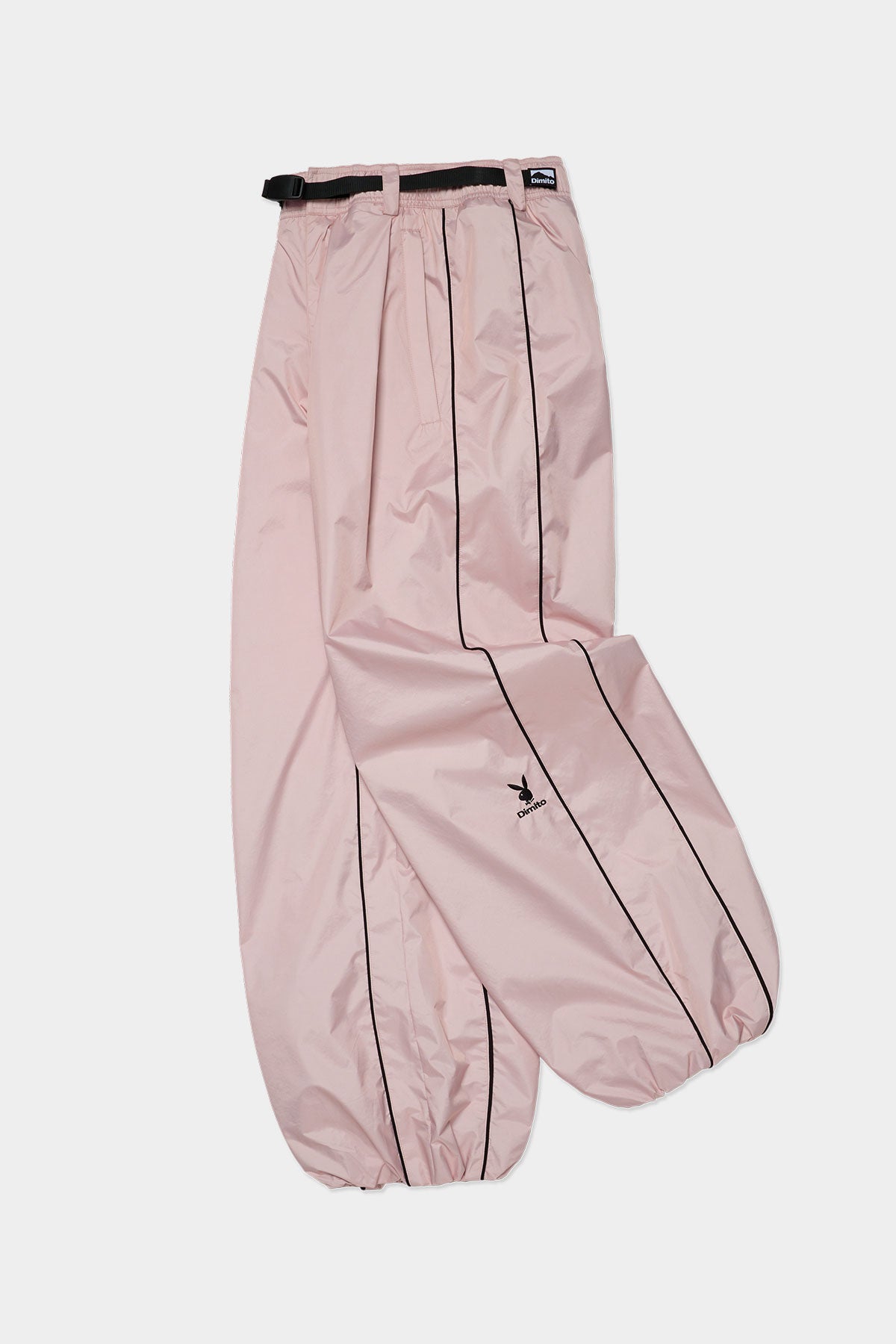 [PLAYBOY x DIMITO] PIPING BANDED PANTS (WIDE FIT LV.2) BABY PINK (Available on 25.09.30)