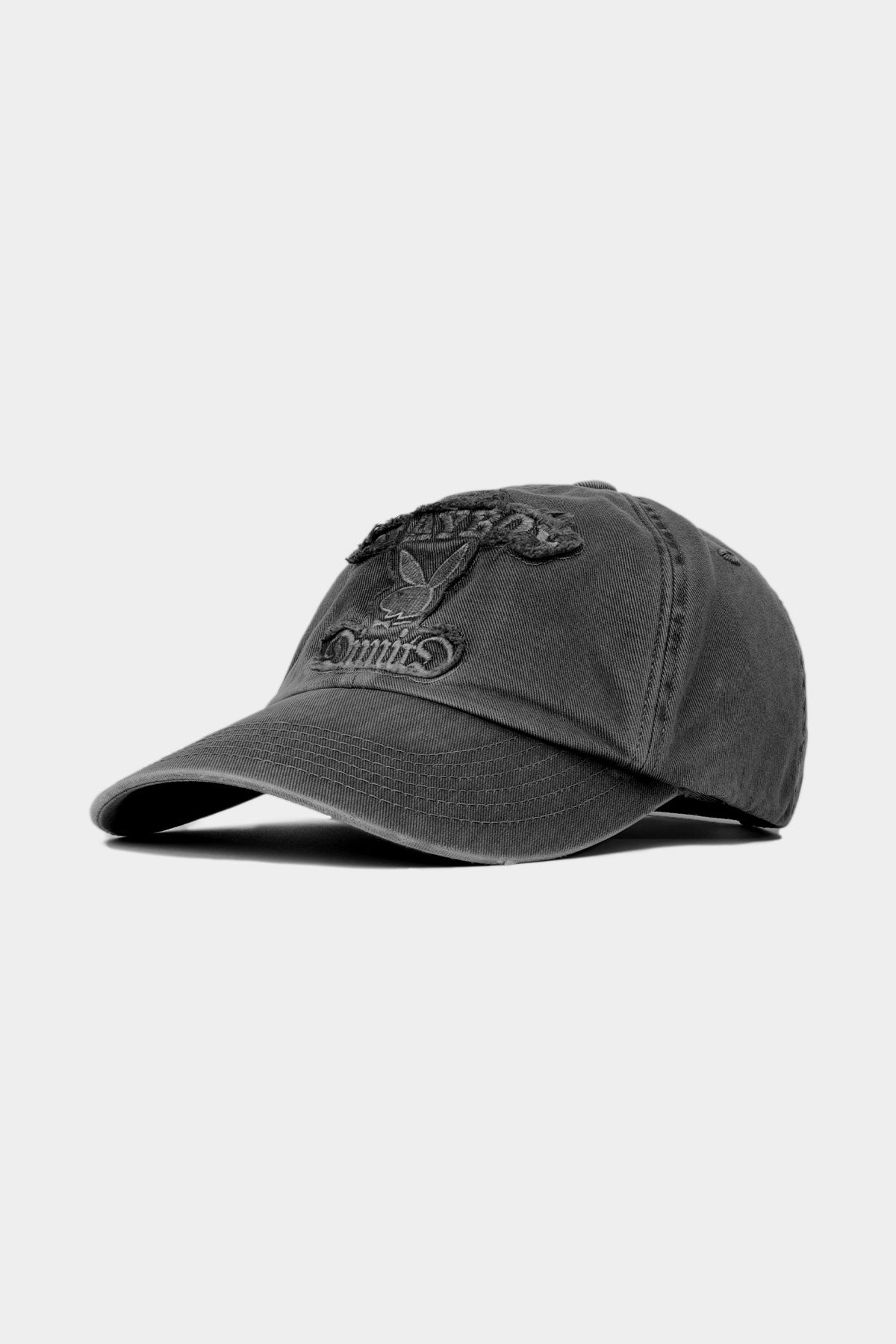 [PLAYBOY x DIMITO] BUNNY 6PANEL CAP WASHED BLACK