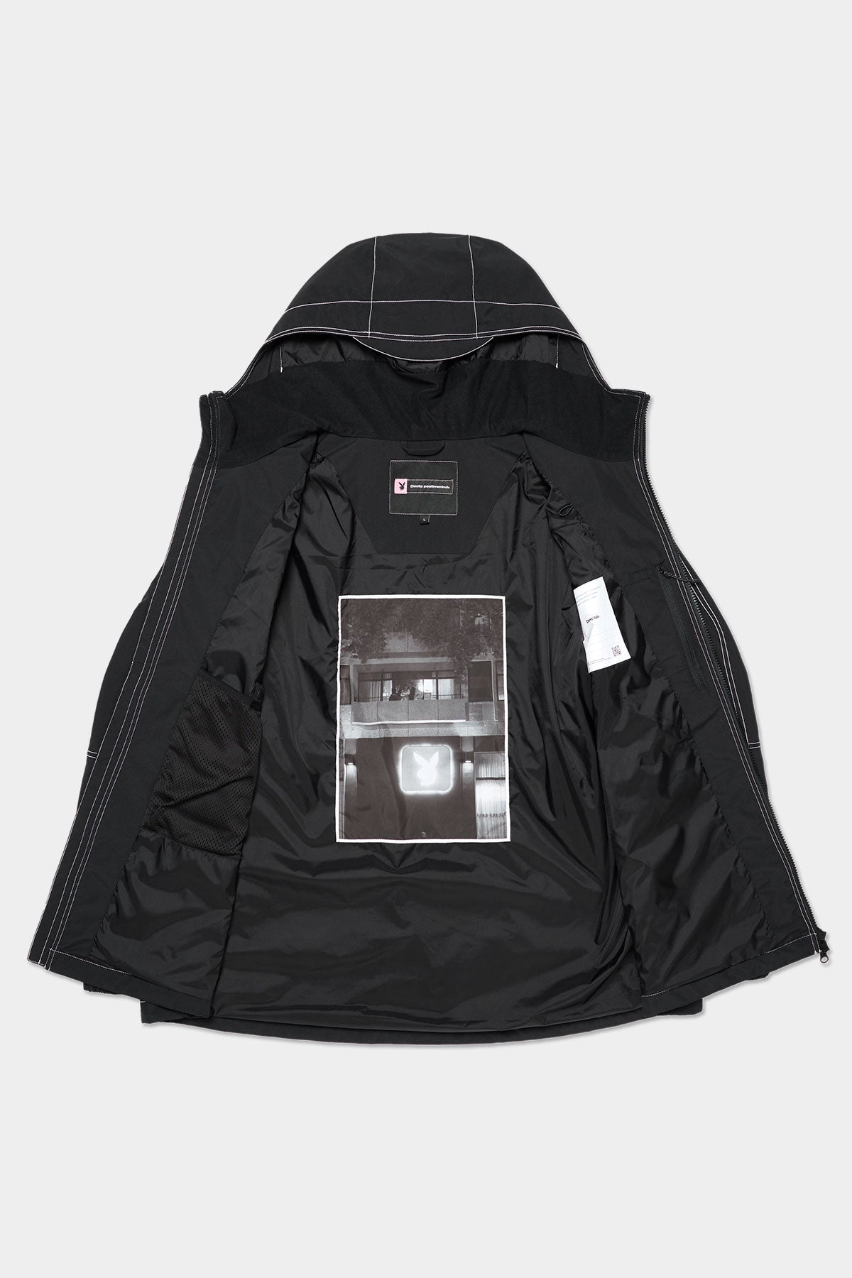 [PLAYBOY x DIMITO] STITCHED TRUCKER JACKET BLACK
