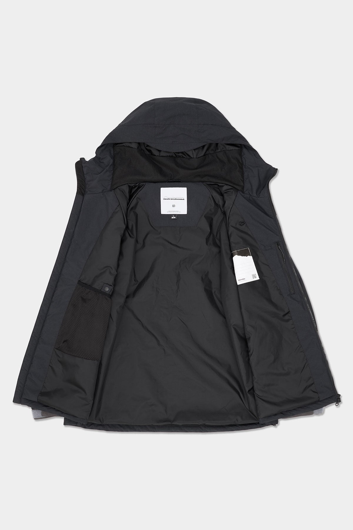 WAVE PADDED JACKET MID BLACK