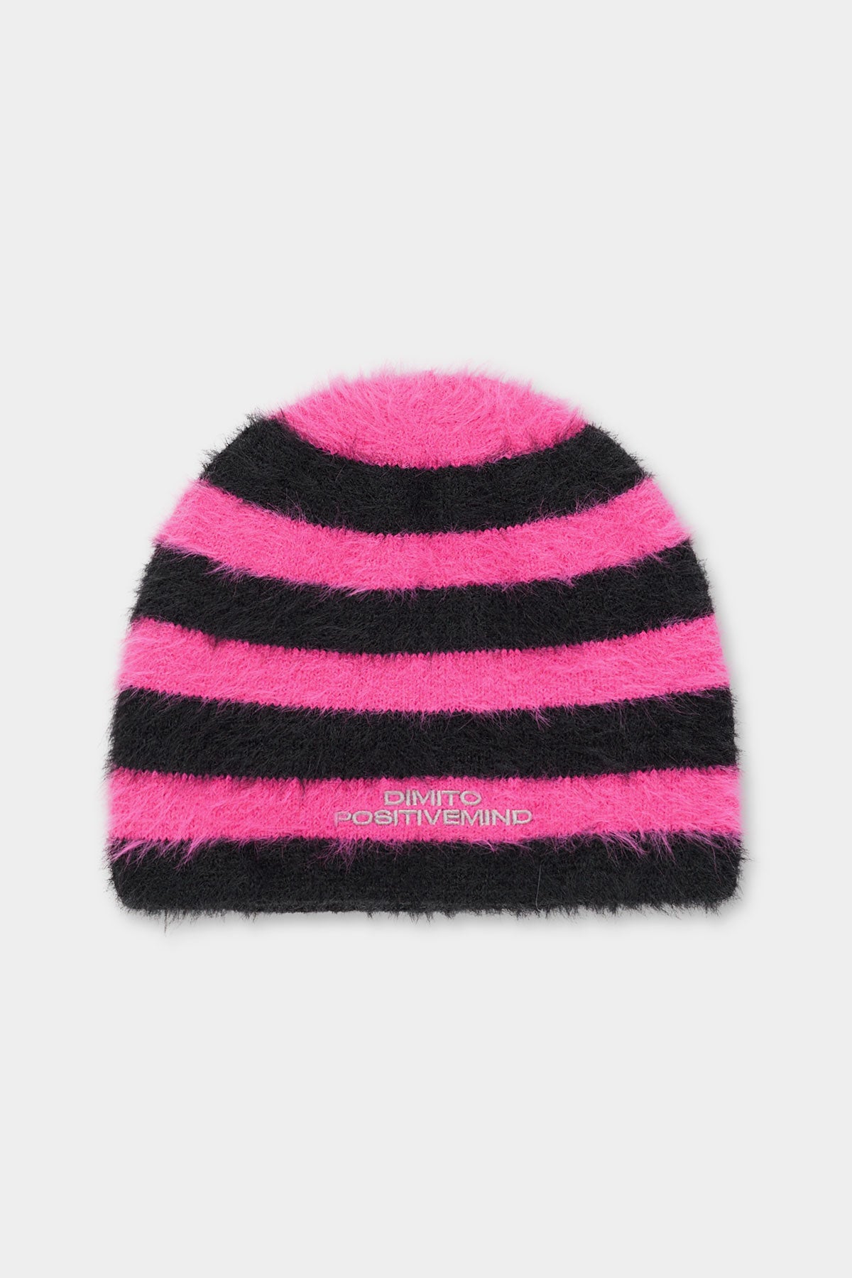 [PLAYBOY x DIMITO] MOHAIR BEANIE STRIPE PINK