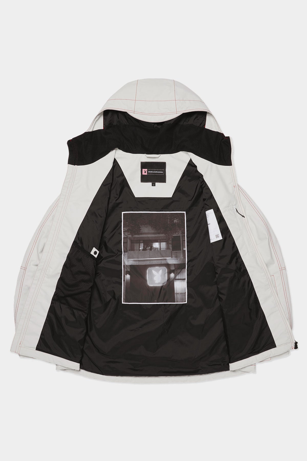 [PLAYBOY x DIMITO] STITCHED TRUCKER JACKET OFF WHITE
