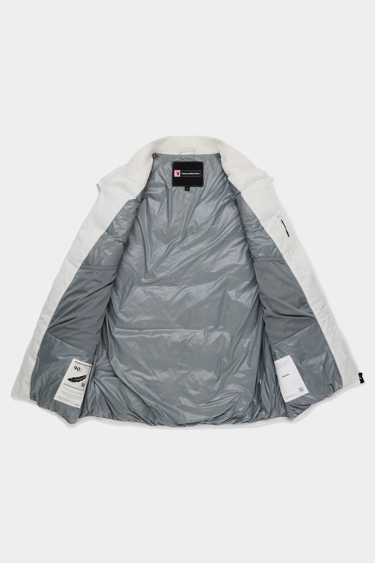 [PLAYBOY x DIMITO] STITCHED DOWN VEST OFF WHITE