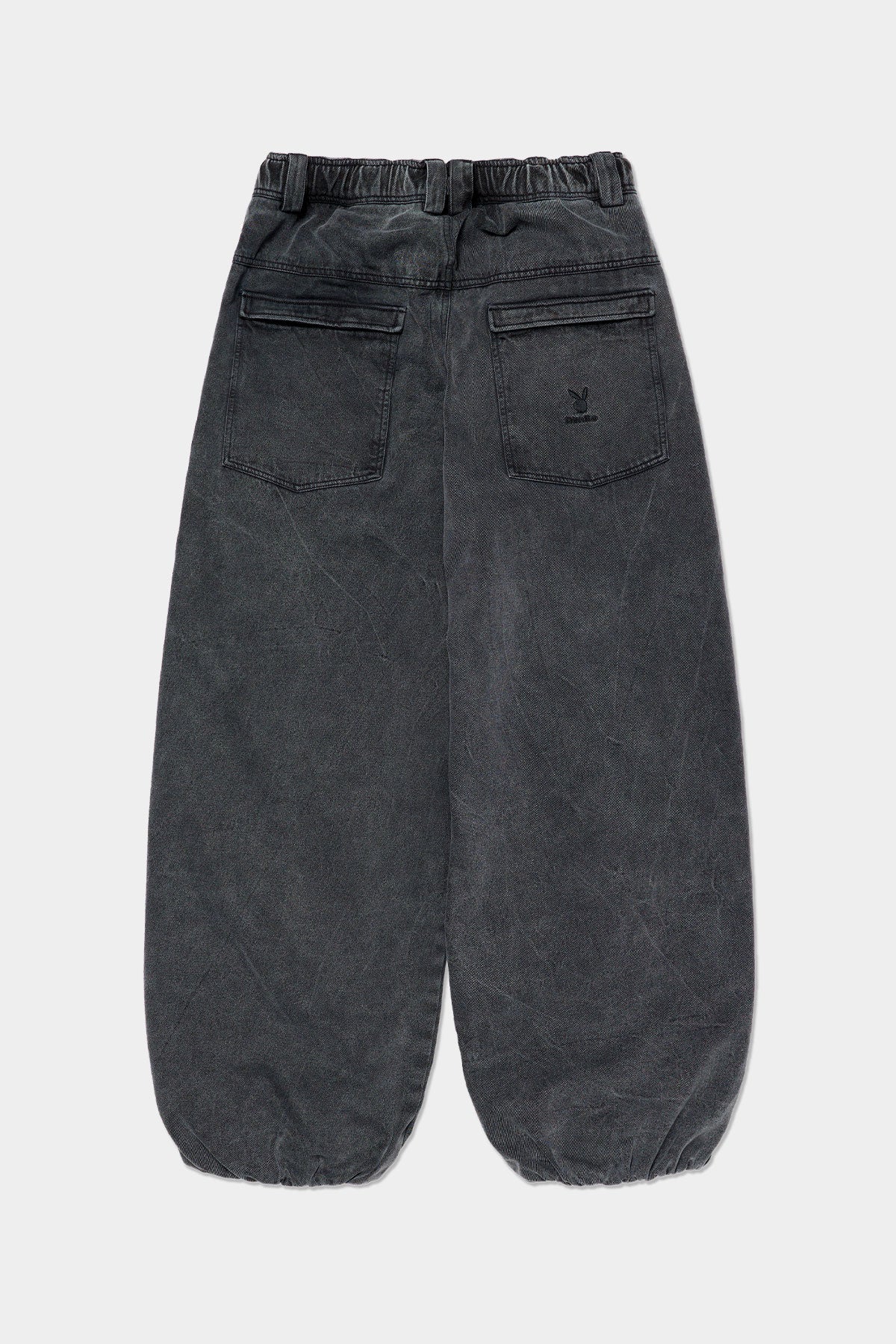 [PLAYBOY x DIMITO] STUD LINE OG DENIM PANTS (WIDE FIT LV.2) WASHED GREY