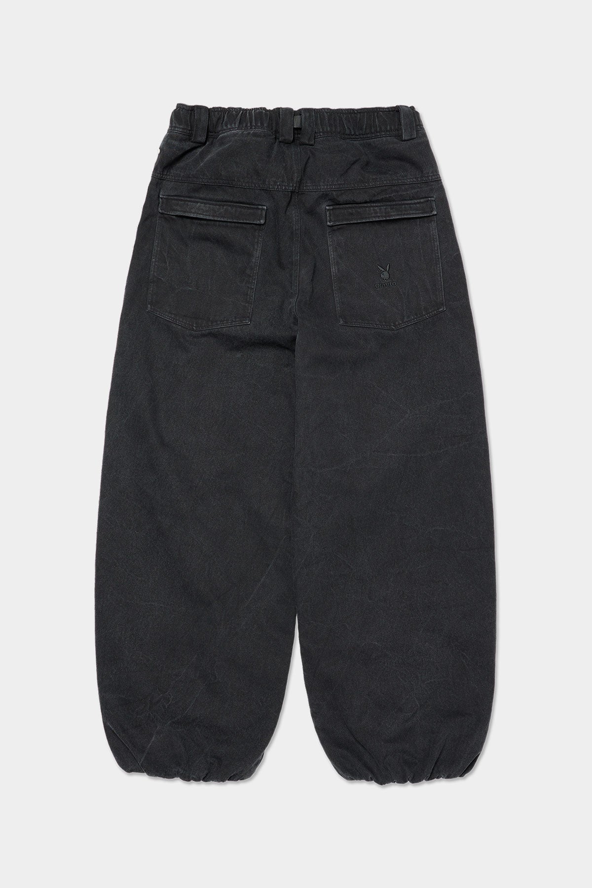 [PLAYBOY x DIMITO] STUD LINE OG DENIM PANTS (WIDE FIT LV.2) WASHED BLACK